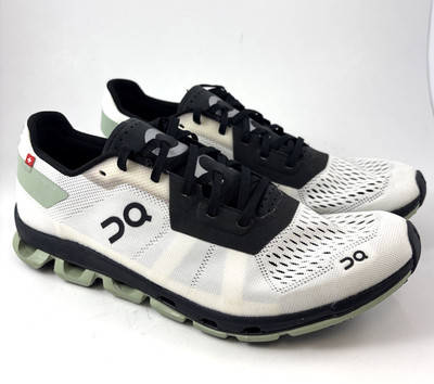 On Running Cloudflash Shoes Womens Size 7.5 White Black Athletic Sneakers