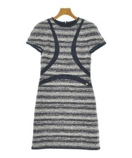 CHANEL Dresses NavyxWhite(Tweed) 34(Approx. XXS) 2200691298030