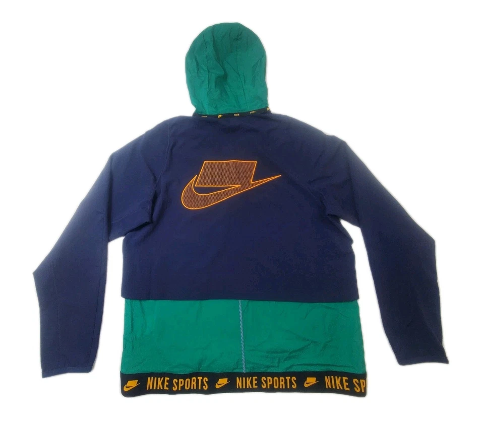 Chaqueta Nike Hombre Grande Azul Turquesa Púrpura Manga Larga Cremallera Completa Dri-Fit Nueva Con Etiquetas Foto 2 de 4