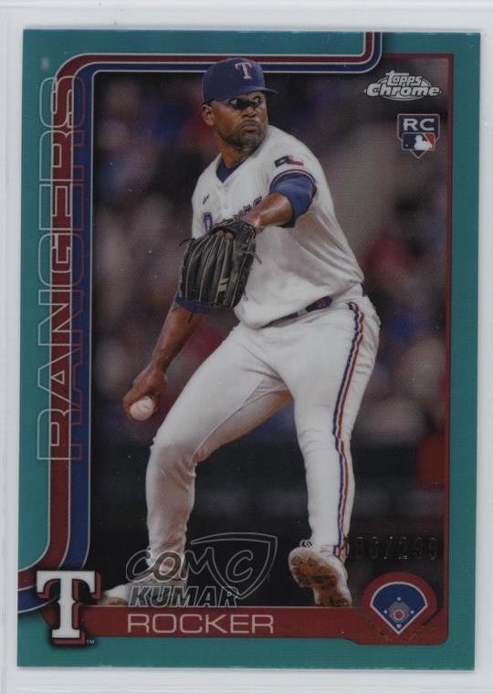 2025 Topps Chrome Aqua Refractor /199 Kumar Rocker #73 v8j