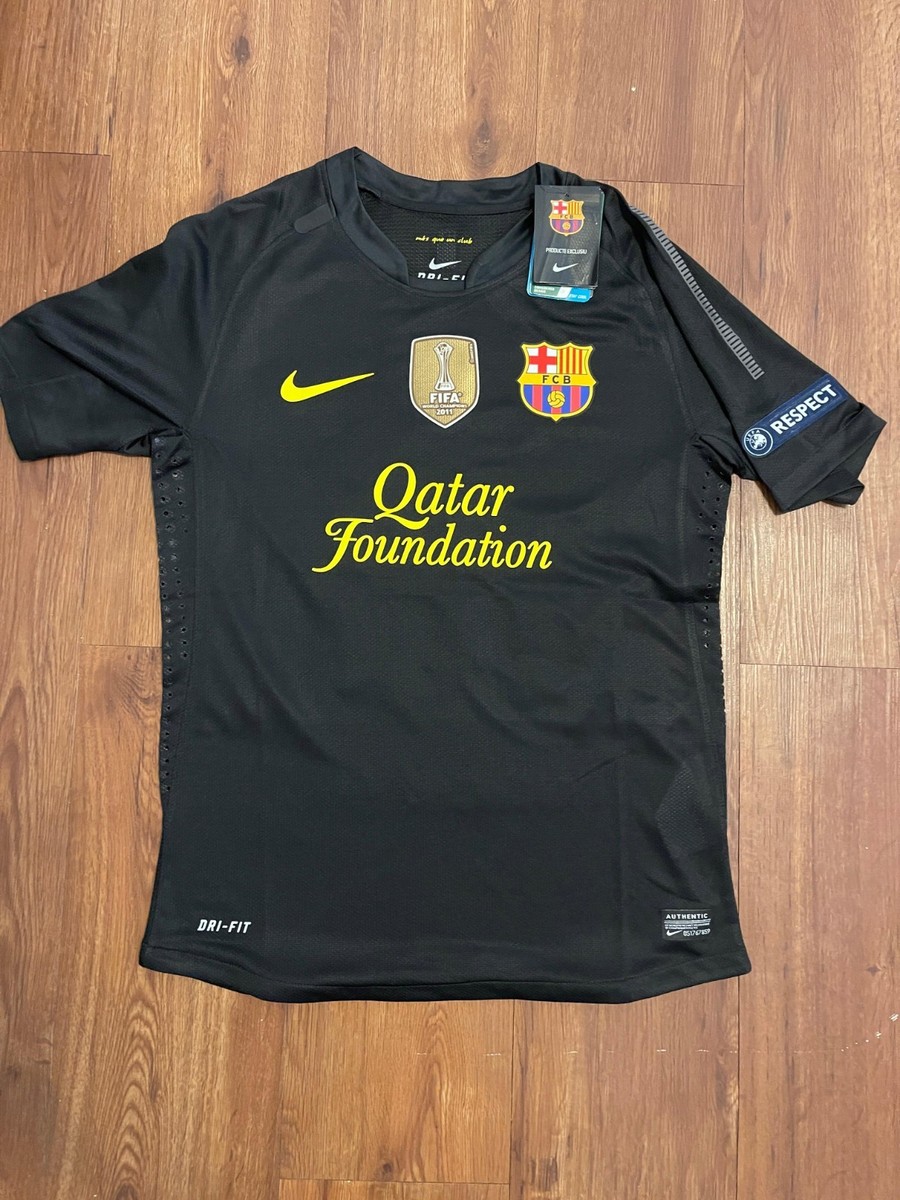 2011/12 Barcelona Champions League Away Player Version Jersey #10