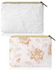 2 Pcs Embroidery Small Makeup Bags for Purse, Mini Portable Cosmetic Bags for...