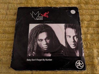 MILLI VANILLI- BABY DON'T FORGET MY NUMBER/ TOO MUCH COOL178(1988) VH/VG+