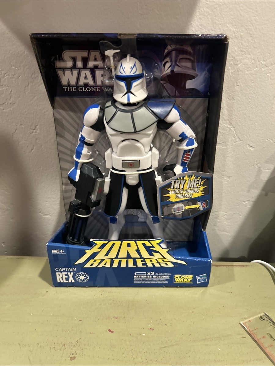 Star Wars The Clone Wars Force Battlers Captain Rex Figure Works