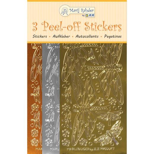 JEJE Peel Off Stickers 3pcs - Dragonfly 9.0100