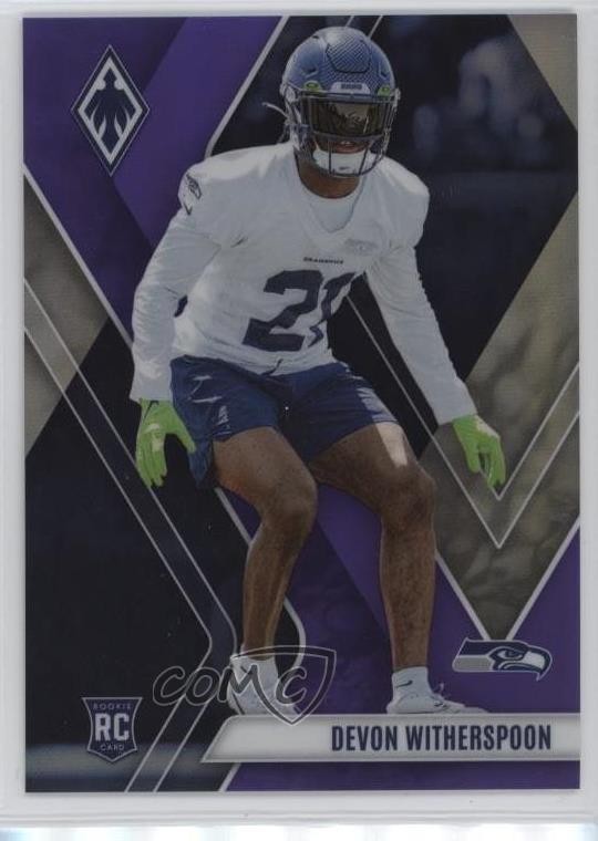 2023 Panini Phoenix Rookies Purple 36/125 Devon Witherspoon #145 1ed9