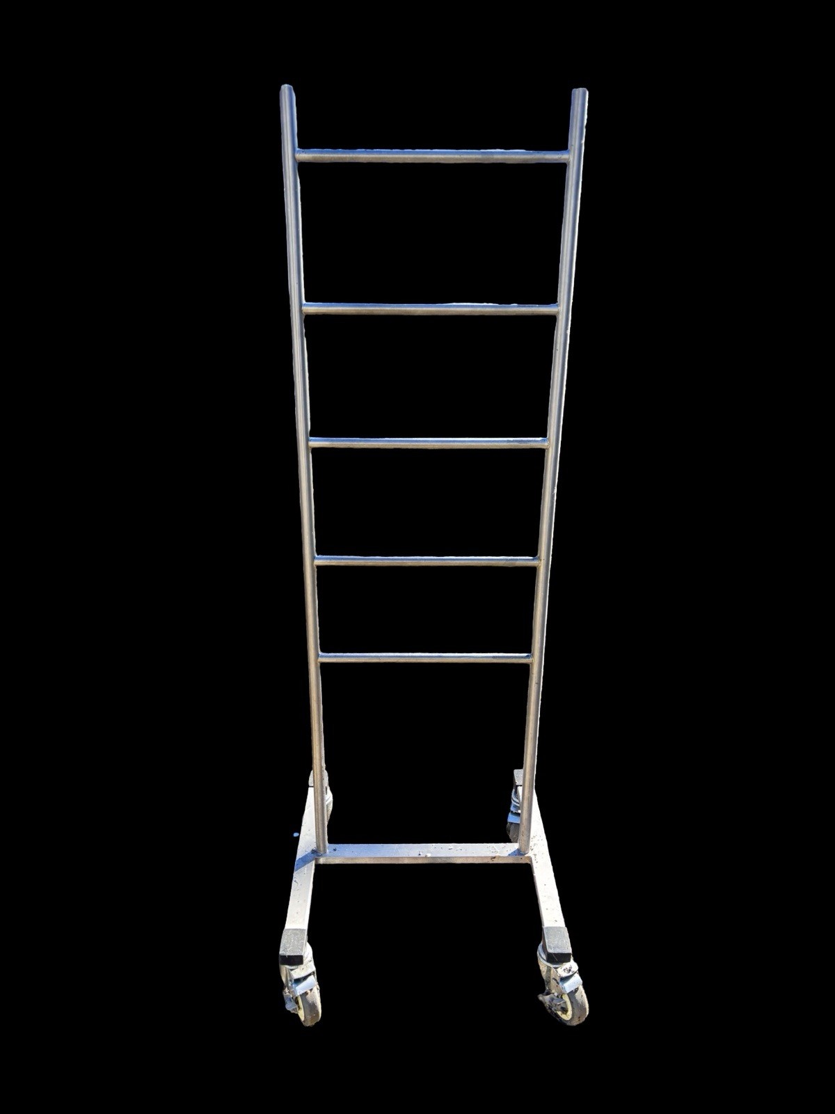 Blanket Ladder Rack On Wheels Rolling Metal Storage