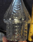 French cruet bud vase paneled drape pattern pressed glass condiment castor set — photo 5