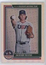 2022 Panini USA Baseball Stars & Stripes Platinum 2/10 Jackson Fristoe #9 nd3