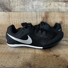 Nike Zoom Rival Track Spike Mens Sz 5.5 Womens Sz 7 Black Silver NO SPIKES NEW