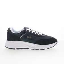 Lacoste Run Set CGR 1261 SMA Hombres Gris Gamuza Estilo de Vida Tenis Zapatos