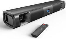 Sound Bar for Smart TV, 60W Bluetooth 5.3 Soundbar with Dual Bass Drivers Clear
