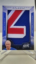Nick Fotiu NY Rangers 12/13 Panini Prime Colors Logo Number Patch Game Used 2 /6