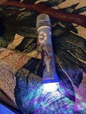 eKids Disney Frozen 2 Kids Bluetooth Microphone W/LED Disco Party Lights Works 
