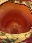 Vintage Arco Japan Orange/Red Ashtray Glass Hand Painted Floral  Lot of 2 — photo 5