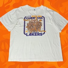 Vintage 2010 Lakers Back-to-Back NBA Champions Tee Size XXL