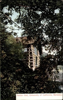 Berkeley California CA Senior Hall University c1910 Vintage Postcard