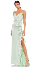 Ieena Duggal - 67815 Plunging V Neck Dress $498 size 10