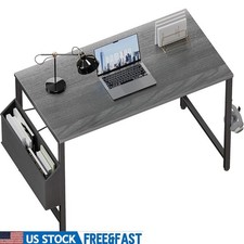 Compact Computer Desk W/ Storage Bag Headphone Hook Easy Assembly Home Office US