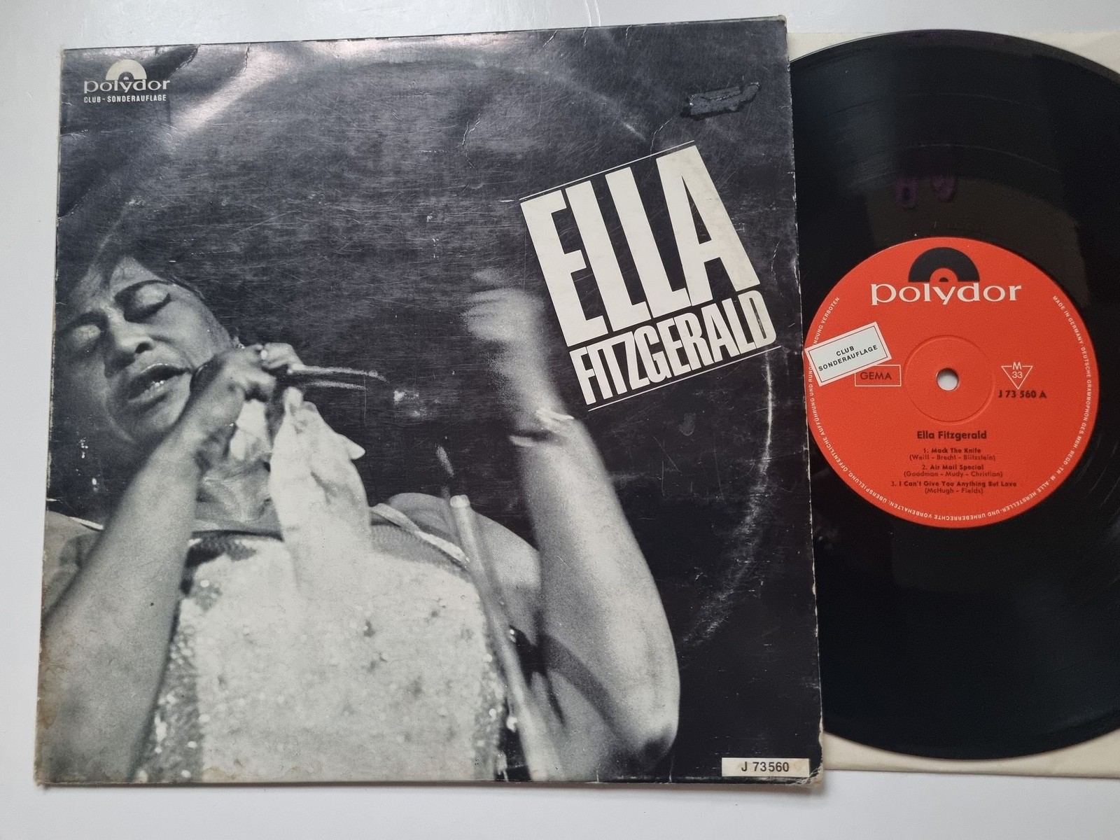 Ella Fitzgerald - Ella Fitzgerald Vinyl 10'' LP Germany CLUB EDITION