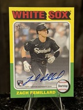 2024 Topps Heritage High Number ZACH REMILLARD RC AUTO Real One Autograph Sox