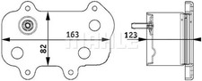 Motorölkühler CLC 61 000P MAHLE für PORSCHE 911 911 Cabriolet 911 Targa