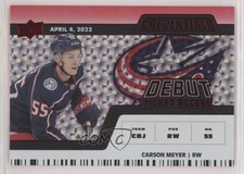 2022 Credentials Debut Ticket Access Horizontal Red /299 Carson Meyer #123 15wf