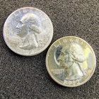 1962 & 1963 Proof Washington Quarters -Philadelphia Mint- BU Cond - Light Toning