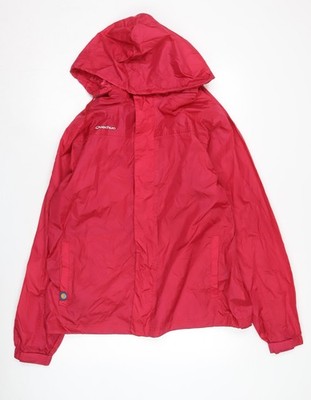 Windbreaker-Mantel Damen UK-Größe 10 Quechua rot