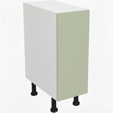 Fully Assembled Kitchen 200mm Base Unit Matt Sage Green Cabinet