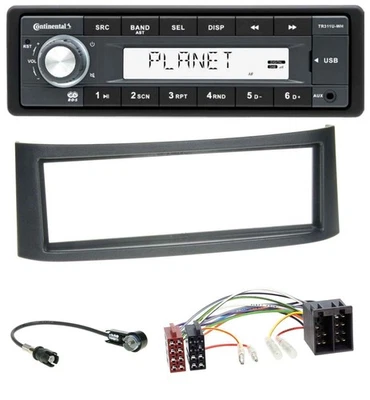 Continental USB MP3 AUX 1DIN Autoradio für Smart Roadster (452) - Bild 1 von 4