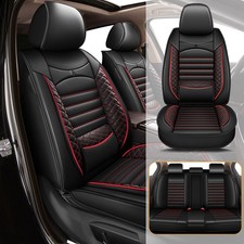 Car 5-seat Covers Faux Leather Front Rear Full Set For Dodge Durango 2007-2024 Car 5-seat Covers Faux Leather Front Rear Full Set For Dodge Durango 2007-2024