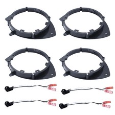 4 Set Car Front Rear Stereo Door Speaker Adapter Mounting Plates 6.5/6.75 Inc...