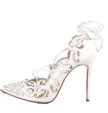 Christian Louboutin Impera Heel Pump White Pa...