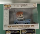 Funko Pop! Rides: Harry Potter - Ron Weasley in Flying Car #112 READ AND SEE PIC