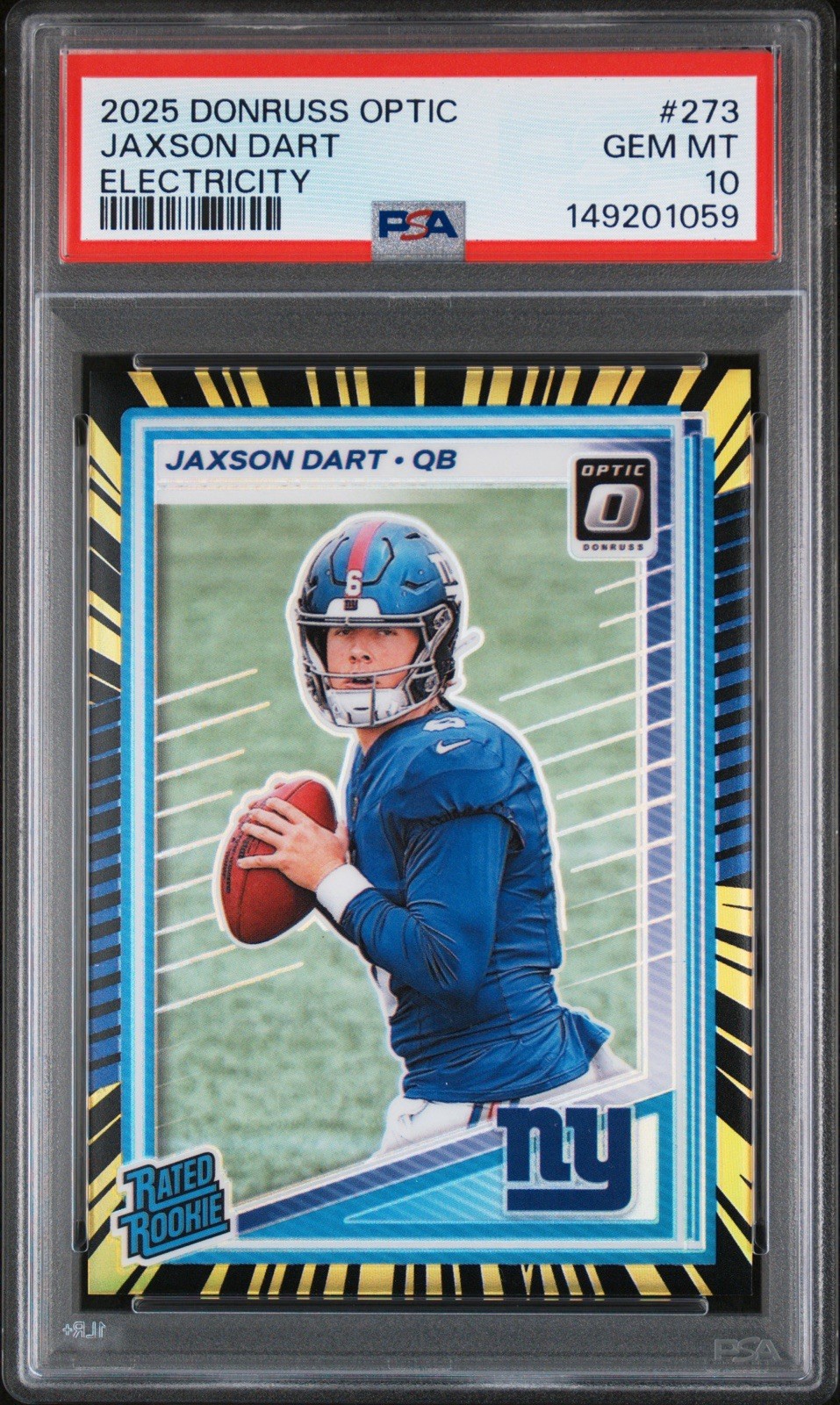Jaxson Dart Panini Donruss Optic #273 Electricity