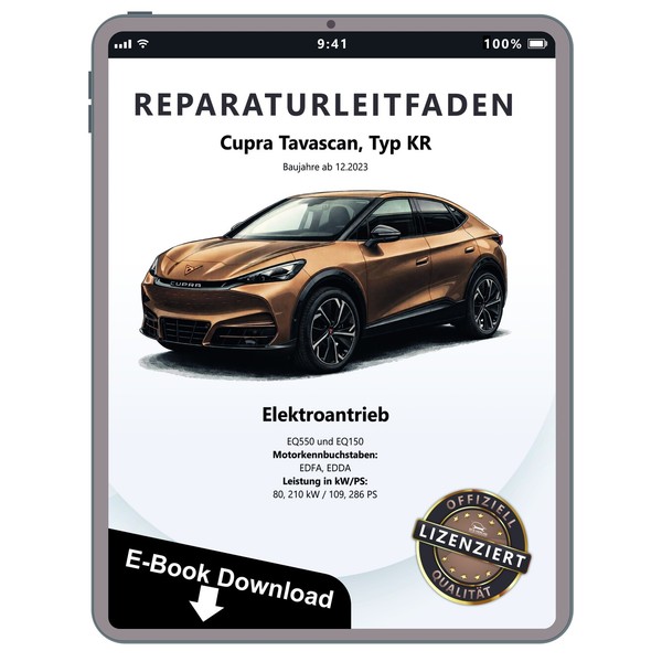 Cupra Tavascan KR Ab 2023 Elektromotor EQ550 EQ150 Reparaturhandbuch Download-image