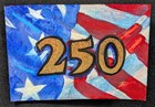 Aceo Original 2.5"By 3.5" Hand Painted, American Flag, 250 Years, OOAK, Misael  — photo 2