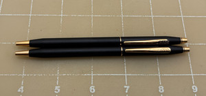 Judd's Big Lot of 2 Very Nice Black Cross Ballpoint Pens