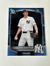 2025 Bowman Chrome Sapphire Cam Schlittler Ya...
