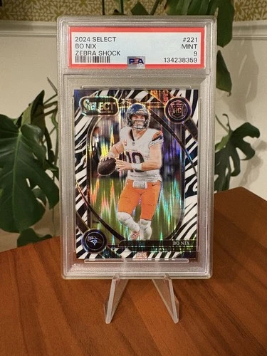 2024 Select Bo Nix Zebra Club Level Psa 9 Case Hit SSP