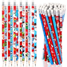 HOWAF 48 Pieces Christmas Pencils for Kids, Christmas Wood Pencils with Erase...