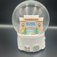 Ross Store Musical Snow Globe White Base  We Wish You a Merry Christmas  New