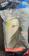 New Reebok Soccer Shin Guards M/L Green