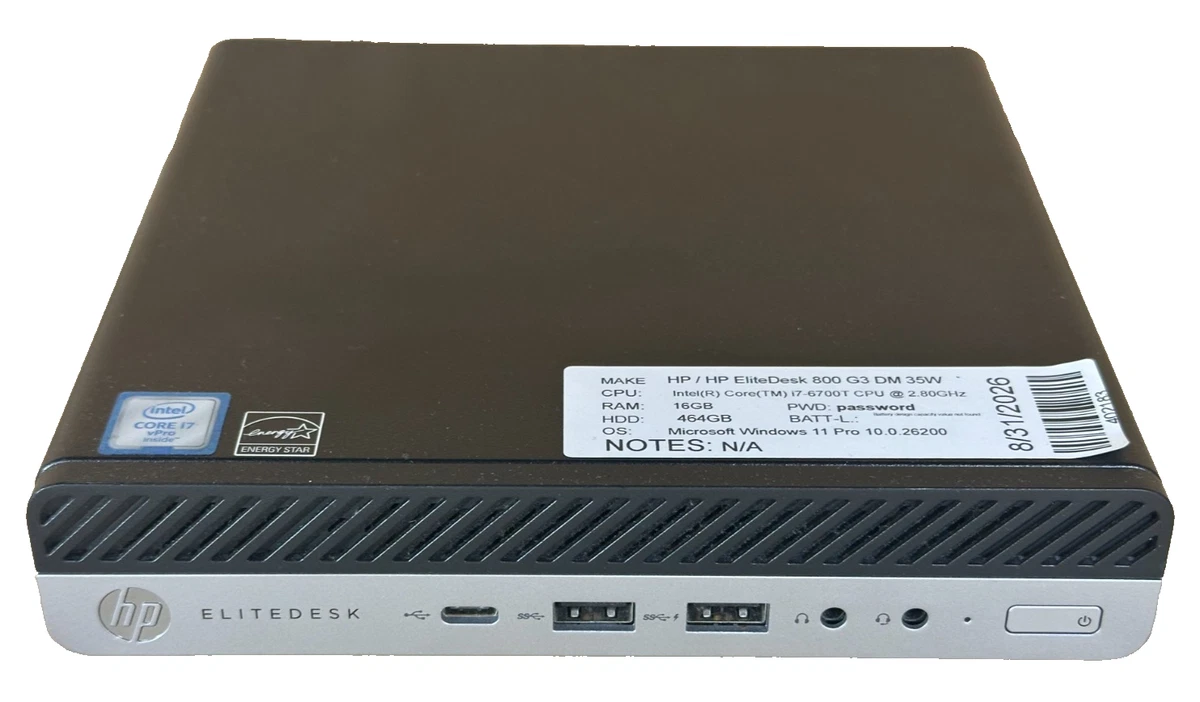 25+ HP EliteDesk 800 G3 PC Desktops & All-In-One Computers for