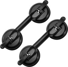 Glass Suction Cup Heavy Duty Lifter for Glass Moving and Repair 4 2/3 Inch Black