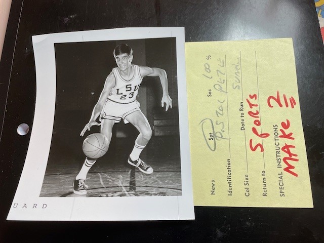 Pistol Pete Maravich LSU Photo NBA HOF Look!!!
