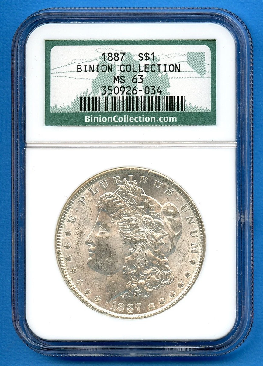 MS 63 Graded 1887 Year Morgan US Dollars (1878-1921) for sale | eBay