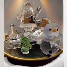  SWAROVSKI Lotto Slitta Babbo NATALE PUPAZZO DI NEVE