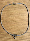 Judith Jack Pendant Mesh Necklace Slide 925 Sterling Marcasite Pearl 9.56g — photo 1